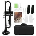 thumbnail image 1 of Trumpet Set B Flat Brass Replacement Musical Instrument Accessories with Storage BagBlack, 1 of 8