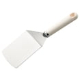 thumbnail image 3 of Cook with Color 12.6-Inch Stainless Steel Griddle Turner with Heat-Resistant Silicone Grip, Cream, 3 of 5
