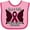 Pink and Fuchsia, variant on Inktastic Multiple Myeloma Cancer Awareness Hope & Faith with Butterfly Ribbon Boys or Girls Baby Bib