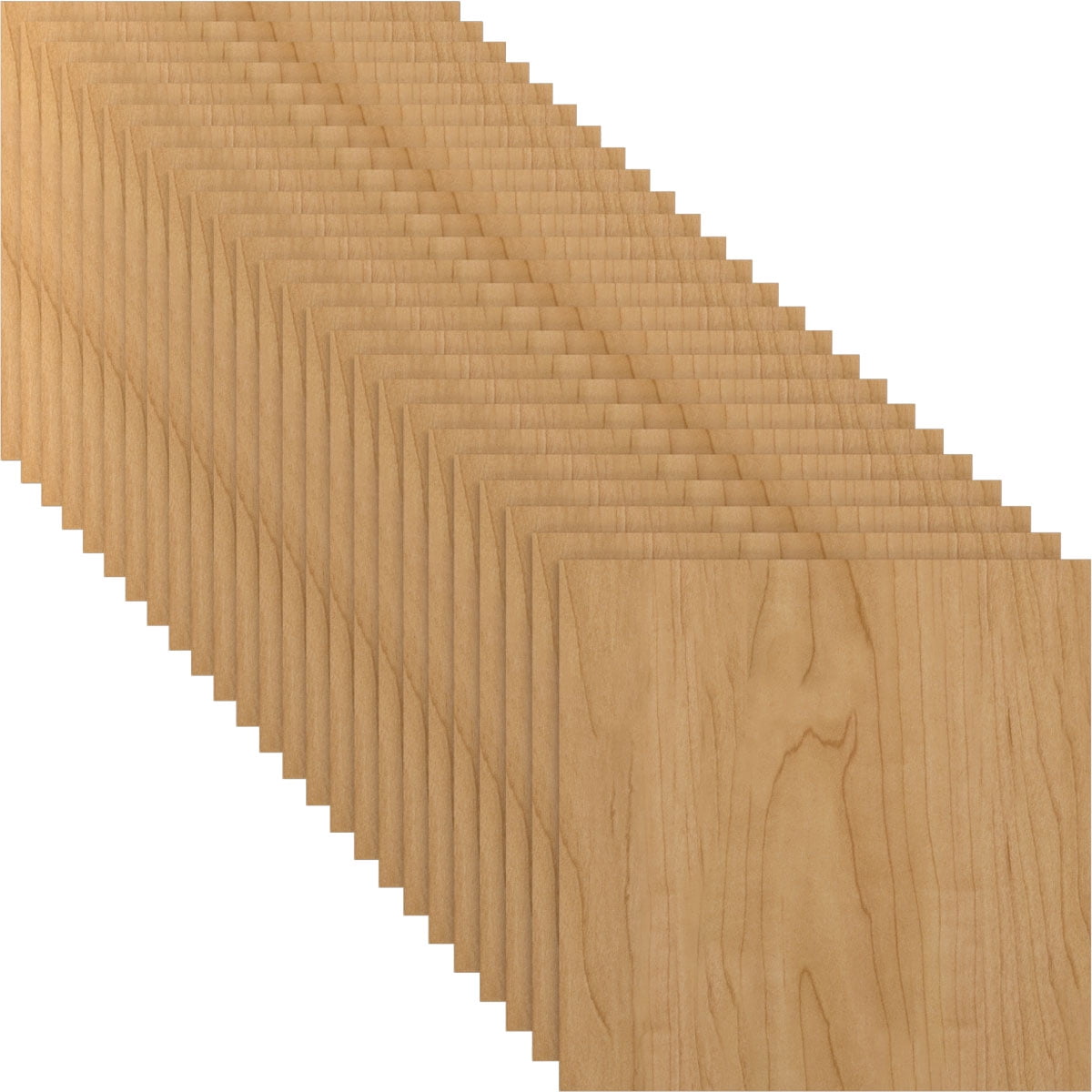 Ekena Millwork 15 3/4"W x 15 3/4"H x 3/8"T Wood Hobby Boards, Maple (25-Pack)