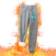 thumbnail image 2 of Pantalones de terciopelo liso Gibobby con bolsillos para mujer Gris S, 2 of 4
