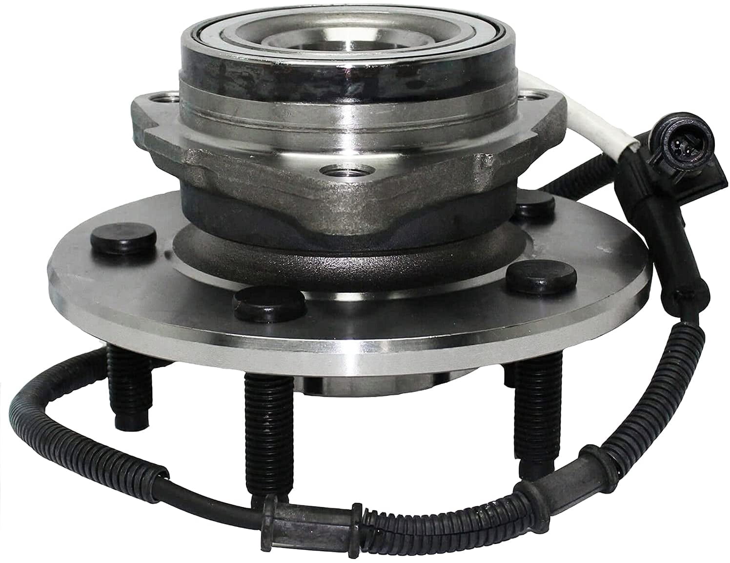Detroit Axle - 4WD Front Wheel Bearing Hub for 2000 2001-2003 Ford F-150 [4-Wheel ABS], Replacement 2001 2002 F-150 [5 Stud, M14 Studs] Wheel Bearing and Hub Assembly