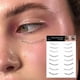 thumbnail image 4 of False Eyelash Tattoo Sticker for Under Eye Long Lasting DIY Lower Eyelash Patchs for Women Girl, 4 of 5