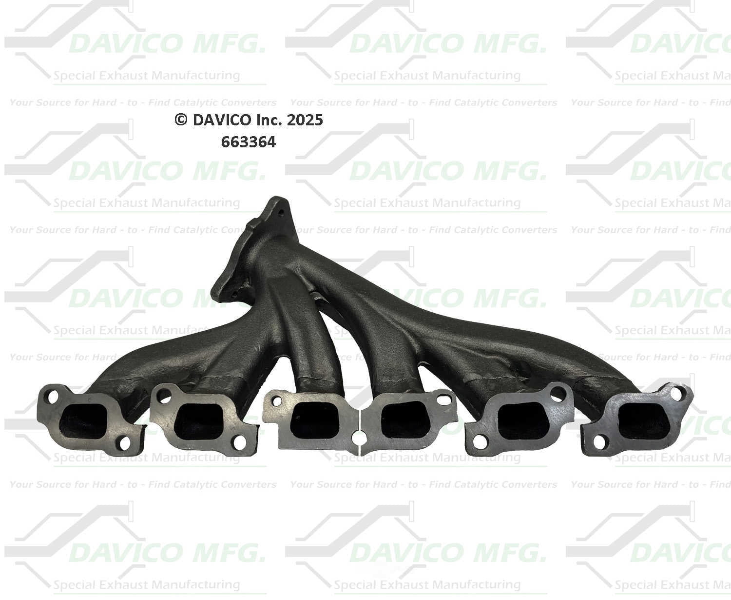 Davico Mfg 663364 Stand alone Exact-Fit exhaust manifold