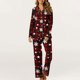 thumbnail image 1 of Puntoco Ropa de dormir para mujer Pijamas de manga larga y pantalones largos para mujer y hombre Ropa de casa sexy para mujer, 1 of 5