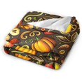thumbnail image 4 of Fall Blanket for Women Men, Cute Autumn Themed Design Printed Throw Blankets for Teens Adults Lap, Couch Bed, Warm Soft Cozy Blanket, 60"x 80", 4 of 6