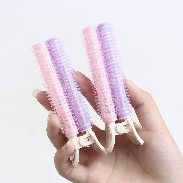 FOCUSNORM 2 Pcs Femmes Juniors Pinces à Racines Volumisantes Double Couche Rouleaux à Cheveux Moelleux