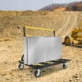 thumbnail image 6 of Yeshouse Folding Drywall Panel Cart Heavy Duty, Foldable Dolly 2200 lbs Capacity,Drywall Dolly with Rubber Swivel Casters, Extendable Panel Cart for Drywall, Plywood, Glass and Sheetrock, 6 of 8
