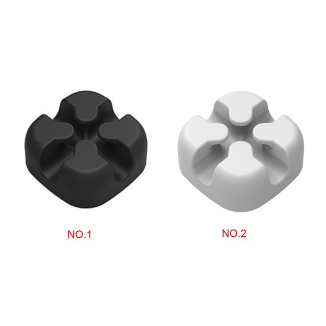 facefd Data Line Fixers Silica Gel cable holder Fixator Square Wire Cord Fixed Clip Holders Mobile Phone USB Cable Organizers