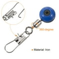 thumbnail image 4 of Uxcell Fishing Line Sinker Slides 26lbs Load Capacity 20 Pack Rolling Swivels Blue, 4 of 5
