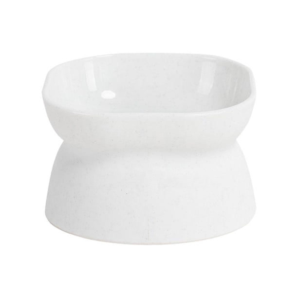 EZLIFE Cuenco para mascotas de gran apertura y alto pie con protección para el cuello antivuelco пφ O6L3
