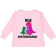 thumbnail image 3 of Inktastic Big Sistersaurus Girls Long Sleeve Toddler T-Shirt, 3 of 5
