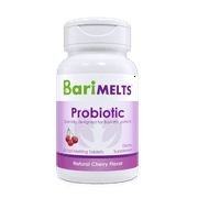 BariMelts Bariatric Probiotics for Digestive Health Support, 60 Fast-Dissolving Tablets, Post Weight Loss Surgery Patients, Cherry Flavored Dietary Supplements