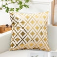 thumbnail image 1 of EGNMCR Pillow Case European-Style Gold-Embossed Cushion Covers Affordable Luxurious Sofa Cushion Covers Polyester Bedside Cushion Covers Polyester Pillowcase, 1 of 6