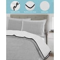 thumbnail image 4 of Quilts Twin Size, Gray Geometric Soft Comforter Bedding Set for Bed, White Greek Key Design Burlap Modern Art Lightweight Quilted Bedspread with Pillow Cover(2 Pieces) for All Season, 68x86 Inch, 4 of 6