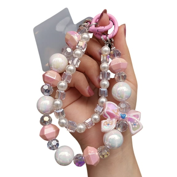 Fogun Handmade Beaded Phone Lanyard With Adjustable Wrist Strap Delicate Design For Smartphones Keys Accessories