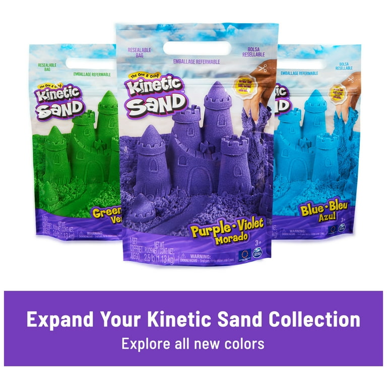Kinetic Sand Squish N' Create Sensory Playset with 13.5oz Colored