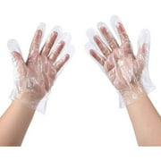 Meidong 500 PCS Plastic Disposable Gloves, Transparent, One Size Fits Most