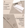 thumbnail image 5 of COOFANDY Men's Suit Vest Slim Fit Business Formal Waistcoat Casual Dress Vest, 5 of 6