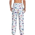thumbnail image 3 of Goofa Dinosaur Printed Soft Pajama Pants for Men, Wide Leg Comfy Casual Lounge Yoga Pants-Large, 3 of 9