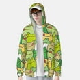thumbnail image 6 of Rocae Cartoon Frog Print Breathable Sun Protection Hoodie Quick-Dry Lightweight Long Sleeve Hoodie Unisex Running Sports Shirt XX-Large, 6 of 9