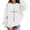 Blanc, variante sur Chandail en Molleton Imprimé Cœur pour Filles, Coupe Ample Col Rond Manches Longues avec Design Amour, Chemise Décontractée en Coton Doux pour Filles Tout-Petits, Plusieurs Couleurs Disponibles pour Usage Quotidien Rouge