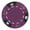 Purple, variant on Playzaic 14-gram Crown & Dice Poker Chips (50-pack) Heavy Clay Composite Set (Black)