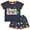 2# Navy Blue, variant on Rimyaw Toddler Boys Summer Pajamas Fire Truck Cotton Sleepwear PJS Casual Clothes 5T