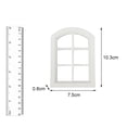 thumbnail image 3 of Gazechimp - Ventana para casa de muñecas (6 paneles, 1:12, accesorios para muebles en miniatura, miniventana de madera, accesorio para colección de casas de muñecas, color blanco), 3 of 8