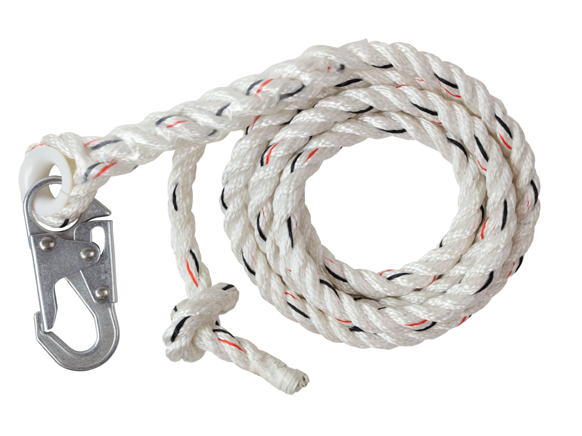 Vertical Lifeline W/Snap Hook Rope Size 25'