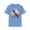 Carolina Blue, variant on Bird Floral Tee Colorful Native New Zealand Bird Graphic T-Shirt Unisex Cotton Short Sleeves Tee Shirt with Bird 8