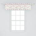 thumbnail image 2 of Ambesonne Floral Valance Pack of 2, Blossoming Roses Vintage, 54"X12", Pink Olive Green, 2 of 4
