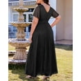 thumbnail image 4 of Vestido formal Talisea, vestido de gala largo, talla grande, negro, 2025, 4 of 6