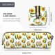 thumbnail image 3 of Disketp Flowers Avocado Estuche de Lápices de Cuero con Cierre, Estuche Compacto para Papelería, Bolígrafos y Accesorios Pequeños, 3 of 7