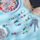thumbnail image 4 of Kit de 600 llaveros de cuentas para hacer tú mismo, llaveros con letras ajustables, cuentas del alfabeto, joyería, accesorios de joyería., 4 of 5
