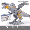 thumbnail image 1 of Wholesale Large Gray Mechanical Dinosaur Toy 66080 - Remote Control Spray & Fire Effects, Durable Plastic, Realistic Simulation, Intelligent Gift for All Ages, Electric Movable Animal Model for, 1 of 6