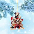 thumbnail image 1 of Colgante de Navidad de la serie de dibujos animados de Disney, Mickey Mouse, Minnie, periferales de aniversario, decoraciones, adornos de coche, regalo de muñeca, nuevo, 2023, 1 of 4