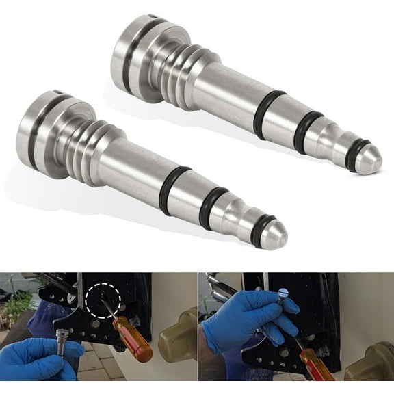 Stainless For Mercury Power Trim Tilt Manual Release Valve 18-6751, 93929A01, 813442A2, 813442A1, 811618A1, 811618, 812843A1, 99660A1 Fits Most 2 & 4 Stroke Outboards with Integral Tilt & Trim 2 Pack