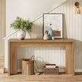thumbnail image 2 of Tribesigns Farmhouse Console Table, 55-Inch Wooden Sofa Table with Storage for Entryway, Foyer, Hallway, Living Room, Easy Assembly (Light Oak Brown), 2 of 10