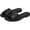 Black, variant on Women's Genevieve Slide Sandal English Tea Brown Leather 6.5M