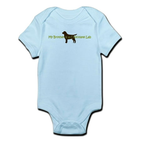 

CafePress - My Brother Is A Chocolate Lab Infant Bodysuit - Baby Light Bodysuit