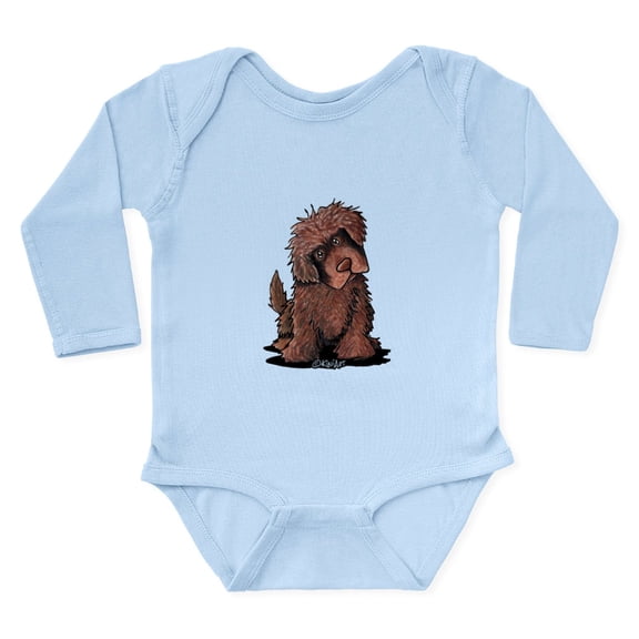 CafePress - Brown Newfie Long Sleeve Infant Bodysuit - Long Sleeve Cotton Baby Bodysuit