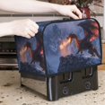 thumbnail image 7 of Kdxio Winter Fire Dragon Print Toaster Cover Bread Machine Cover Fits for Most Standard 2 Slice Toasters,Keep Toaster Free From Dust And Fingerprint Oven Dustproof Cover, 7 of 7