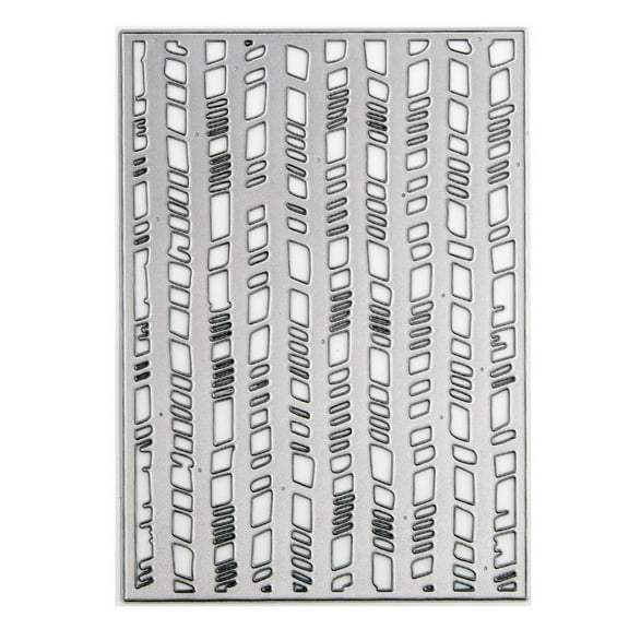 Rectangular Metal Cutting Die Hollow Pattern Background Carbon Steel Cutting Die Termplate Embossing Script Die Stencils