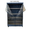 thumbnail image 3 of Covered Living Storage Shelving Unit Cover, fits racks 48"W x 18"D x 72"H, One Side See Through Panel, Dusty Blue, 3 of 3
