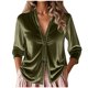 thumbnail image 3 of Ropa urbana para mujer,Blusa informal de manga larga con cuello redondo para mujer, estampado de poliéster, cárdigan con cuello en V y botones para usar en casa, sopatenor, 3 of 9