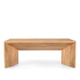 thumbnail image 2 of Lux Solid Wood 48" Modern Angled Coffee Table, 2 of 6