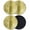 Yellow, variant on Burnt Orange Coasters Set of 4, Retro Oil Painting Modern Abstract Art Aesthetics Absorbent Coasters for Drinks, Coaster for Bar Office Dining Coffee Table Decor, Non Slip Round Desk Coaster