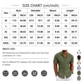 thumbnail image 2 of Yifymode Mens Button Down Shirts Short Sleeve Casual Shirt Summer Beach Wedding Tops with Pocket,Gray 3XL, 2 of 5