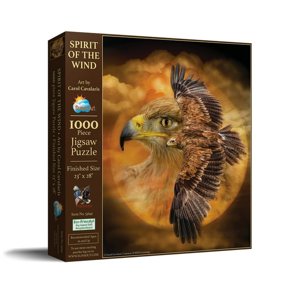 SUNSOUT INC - Spirit of the Wind - 1000 pc Jigsaw Puzzle by Artist: Carol Cavalaris - Finished Size 23" x 28" - MPN# 55641